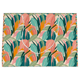 Farbenfrohe Tropiken: verschwenderische Palmen-Ges Große Geschenktüte