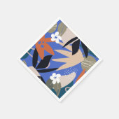 Farbenfrohe tropische abstrakte Muster Serviette (Ecke)