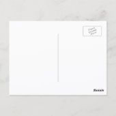 Farbenfrohe tropische Ananas Blumenmuster Postkarte (Rückseite)