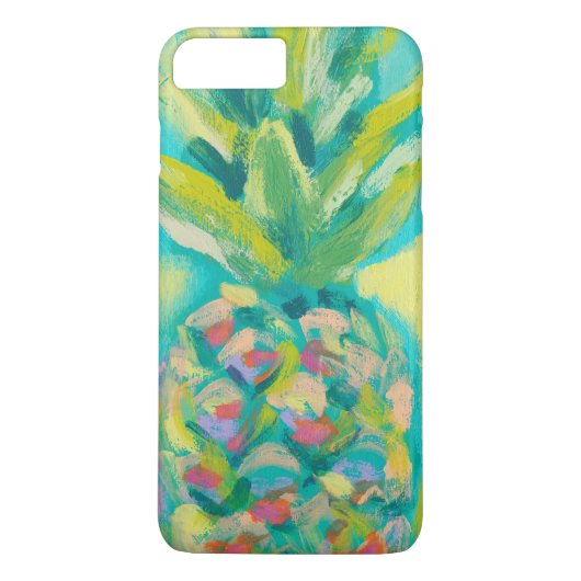 Farbenfrohe tropische Ananas Case-Mate iPhone Hülle (Rückseite)