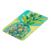 Farbenfrohe tropische Ananas Magnet (Linke Seite)