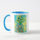 Farbenfrohe tropische Ananas Tasse (Links)