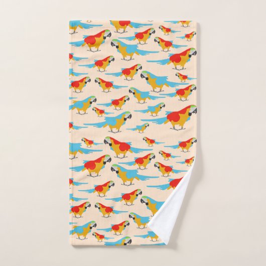 Farbenfrohe tropische Äschen Badhandtuch Set (Handtuch)