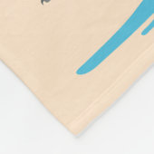 Farbenfrohe tropische Äschen Fleecedecke (Ecke)