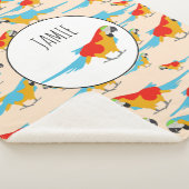 Farbenfrohe tropische Äschen Sherpadecke (3/4)