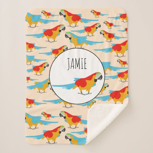 Farbenfrohe tropische Äschen Sherpadecke (Vorderseite)