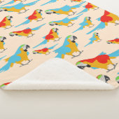 Farbenfrohe tropische Äschen Sherpadecke (3/4)