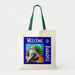 Farbenfrohe tropische Bag Tragetasche