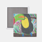 Farbenfrohe tropische Berührung Magnet (Vorderseite/Rückseite)