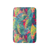 Farbenfrohe tropische Blätter Badematte (Vorderseite Vertikal)