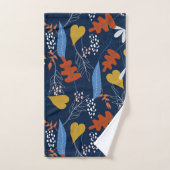 Farbenfrohe tropische Blätter Badhandtuch Set (Handtuch)