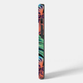 Farbenfrohe tropische Blätter Case-Mate iPhone Hülle (Rückseite / Links)