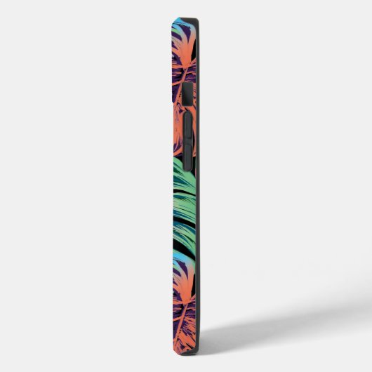 Farbenfrohe tropische Blätter Case-Mate iPhone Hülle (Rückseite / Links)