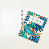 Farbenfrohe tropische Blätter, exotisches Design, Planer (Anzeige)