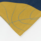 Farbenfrohe tropische Blätter Fleecedecke (Ecke)