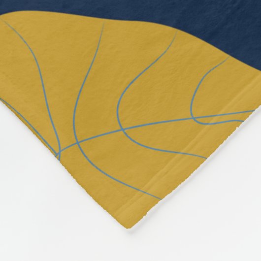 Farbenfrohe tropische Blätter Fleecedecke (Ecke)