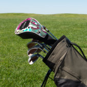 Farbenfrohe tropische Blätter Golf Headcover (In SItu)