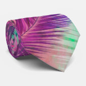 Farbenfrohe tropische Blätter in Multicolor Krawatte (Gerollt)