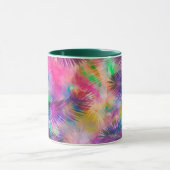 Farbenfrohe tropische Blätter in Multicolor Tasse (Zentrum)