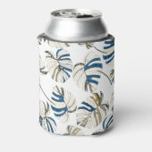 Farbenfrohe tropische Blätter, modernes Muster. Dosenkühler (Kanne Rückseite)