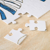 Farbenfrohe tropische Blätter, modernes Muster. Puzzle (Seite)