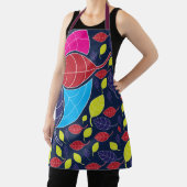 Farbenfrohe tropische Blätter Naturmuster Schürze (InSitu)