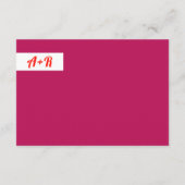 Farbenfrohe tropische Blätter, Rahmen maximalistis Begleitkarte (Rückseite)