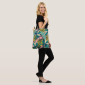 Farbenfrohe tropische Blätter: Sommermuster. Tasche (Am Model)