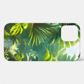 Farbenfrohe tropische Blätter und Hibiskus-Blume | Case-Mate iPhone Hülle (Rückseite (Horizontal))