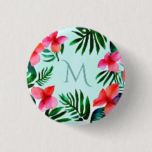 Farbenfrohe tropische Blätter Wasserfarbe Custom