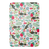 Farbenfrohe tropische Blume Badematte (Vorderseite Vertikal)