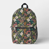 Farbenfrohe tropische Blume Bedruckter Rucksack (Vorderseite)