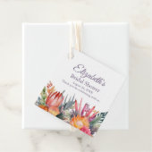 Farbenfrohe tropische Blume Brautparty Geschenkanhänger (Beispiel)