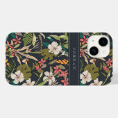 Farbenfrohe tropische Blume Case-Mate iPhone Hülle (Rückseite (Horizontal))