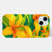 Farbenfrohe tropische Blume - Fall Case-Mate iPhone Hülle (Rückseite (Horizontal))