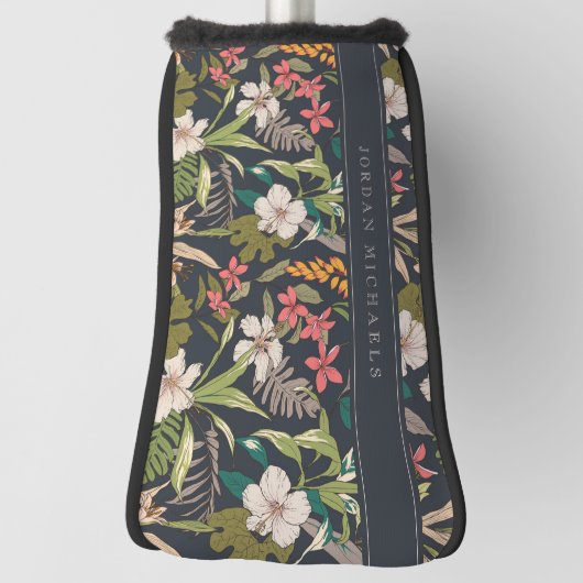Farbenfrohe tropische Blume Golf Headcover (Rotieren 90)
