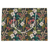 Farbenfrohe tropische Blume Große Geschenktüte (Vorderseite)