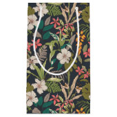Farbenfrohe tropische Blume Kleine Geschenktüte (Vorderseite)