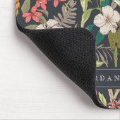 Farbenfrohe tropische Blume Mousepad (Ecke)