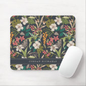 Farbenfrohe tropische Blume Mousepad (Mit Mouse)