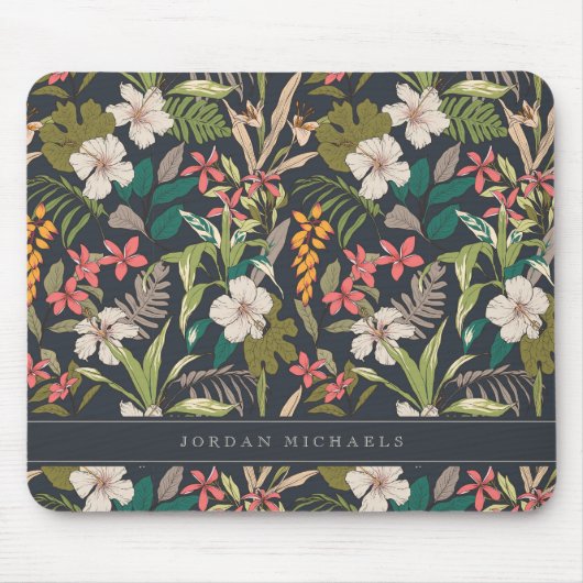Farbenfrohe tropische Blume Mousepad (Vorne)