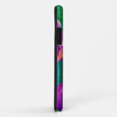 Farbenfrohe tropische Blume Muster Case-Mate iPhone Hülle (Hinten/Rechts)