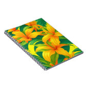 Farbenfrohe tropische Blume Notizblock (Rechte Seite)