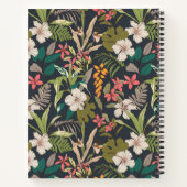 Farbenfrohe tropische Blume Notizblock (Rückseite)