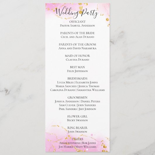 Farbenfrohe tropische Blume Rosa Orangefarbene Hoc Programm (Rückseite)