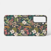 Farbenfrohe tropische Blume Samsung Galaxy Hülle (Rückseite (Horizontal))