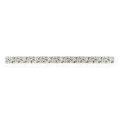 Farbenfrohe tropische Blume Satinband (Vorderseite)