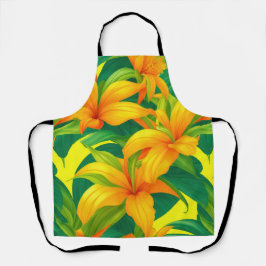 Farbenfrohe tropische Blume Schürze