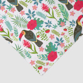 Farbenfrohe tropische Blume Seidenpapier (Detail)