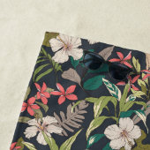 Farbenfrohe tropische Blume Strandtuch (Beispiel)